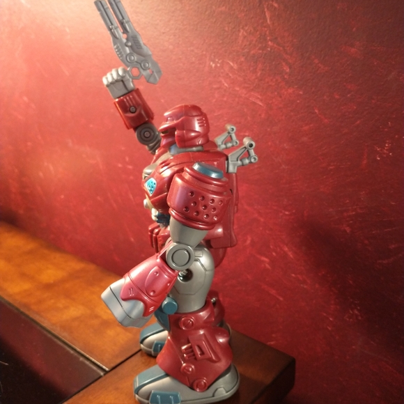 Cybotronix MARS Red Revo Walking Robot 7" Multi-Articulated Arms Light-Up Eyes - Picture 3 of 6